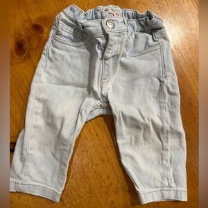 Bonpoint Blue Denim Jeans with Elastic Waistband